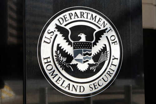 dhs-homeland-security253261450jpg US Department of Homeland Security seal on building
