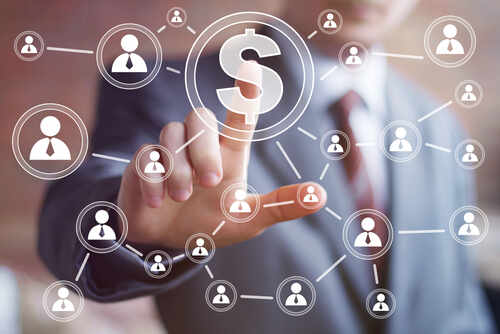 shutterstock_245871334.jpg Businessman interacting with a digital financial network interface