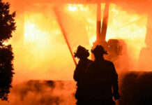Ancient Sanctuaries Torched — Pattern Emerges Firefighters battling intense blaze at night