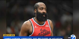NBA star James Harden arrested, charged with unlawful carrying of weapon