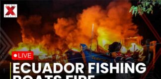 Massive Fire Engulfs Fishing Port In Ecuador LIVE : Dozens of Fishing Boats Destroyed | NXW