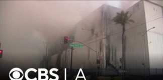 Los Angeles firefighters say Boyle Heights warehouse incident could continue for weeks