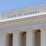 State of Alabama building facade with tall white columns