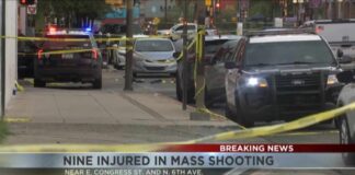 Nine injured in downtown mass shooting