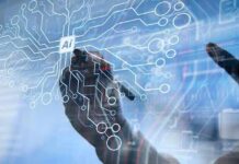 Musk Alarmed. Labs Accelerate Anyway. hands interacting with a digital AI interface