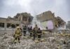 Ceasefire Illusion Shattered In Minutes Firefighters search rubble of a partially collapsed building