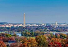 Historic Views Scrapped For Power Play? Washington Monument and U.S. Capitol over autumn trees